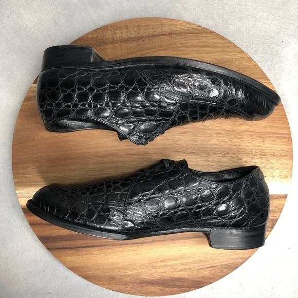 Antique Edwin Clapp‎ Alligator 3-Eyelet Split-Toe Norweger Collector Shoe, Derby - Picture 6 of 10